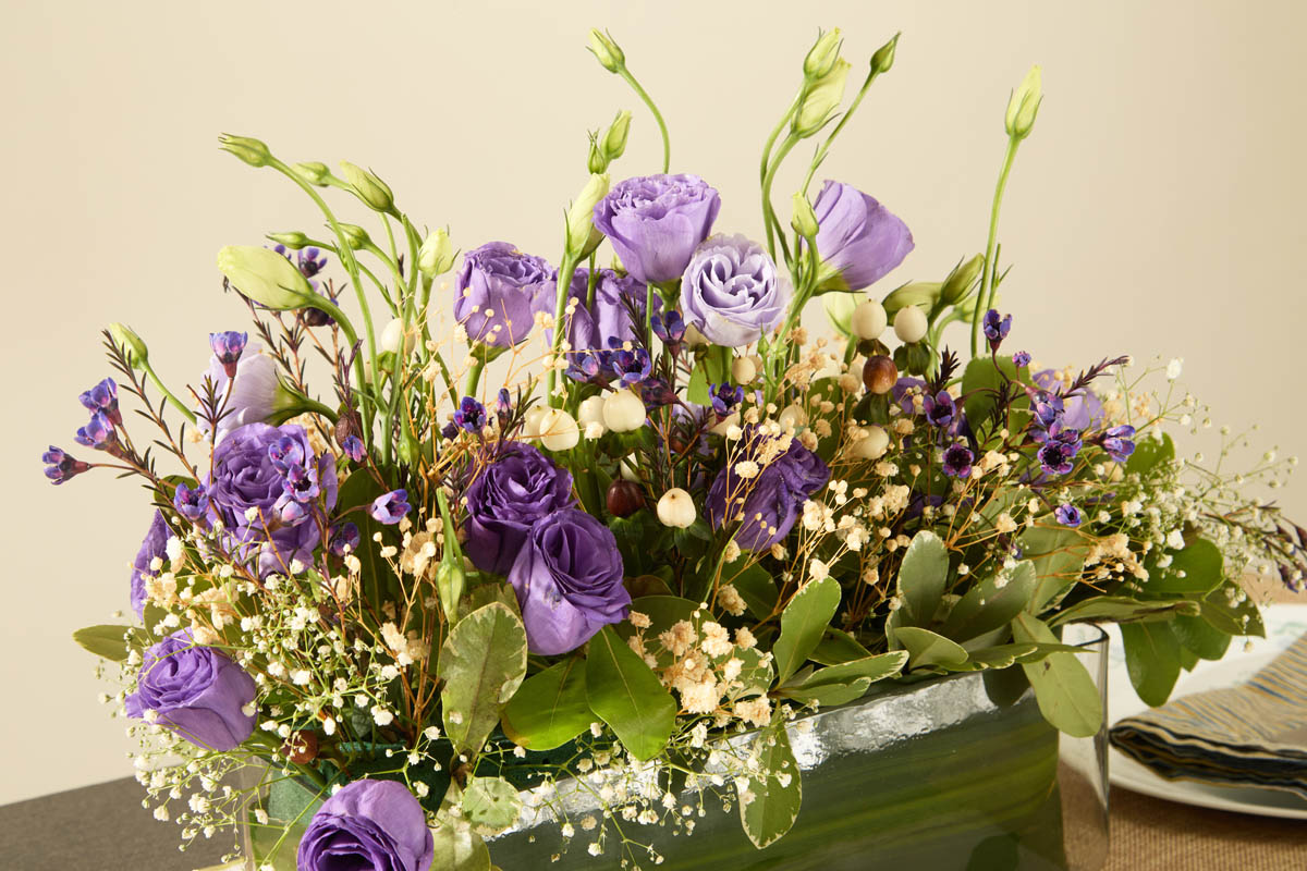 Purple Haze bouquet side view thumbnail