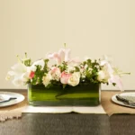 Floral tablescape for event decor